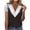#03, variant on Women's Floral Tops Casual Loose Lace Trim Boho Blouse - Short Sleeve V-Neck T-Shirts for Summer & Vacation Summer Tops For Women