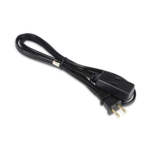 Ultra Xfinity 6 Ft Extension Cord, 3Outlets, Ungrounded, Black