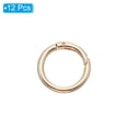 thumbnail image 3 of Uxcell 25mm Spring O Ring Round Snap Clip, Circle Trigger Keyrings Buckle Small Clamp Clasp Gold Tone 12 Pcs, 3 of 6