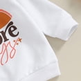 thumbnail image 6 of Okbabeha Toddler Girls Thanksgiving Clothes Long Sleeve Baby Halloween Outfit Letter Print Infant Flare Pants Set Fall Winter, 6 of 9
