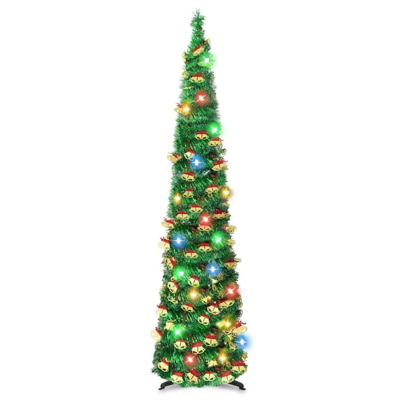 Lápiz Kungfuking Christmas Tree de 5 pies con 90 luces de colores