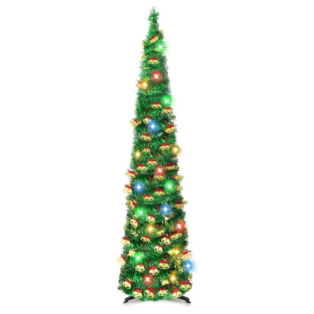 Lápiz Kungfuking Christmas Tree de 5 pies con 90 luces de colores