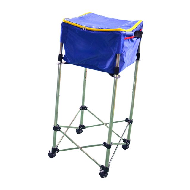 Wweixi Chariot de Tennis pour 150 Balles de Tennis Roues Amovibles Rouge avec Bleu 76-96cm