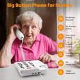 thumbnail image 2 of Big Button Phone for Elderly Seniors, Home Land Line Phone, 2 of 5