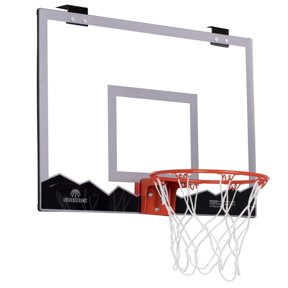 Silverback 23" Over the Door Mini Basketball Hoop Set with Shatterproof