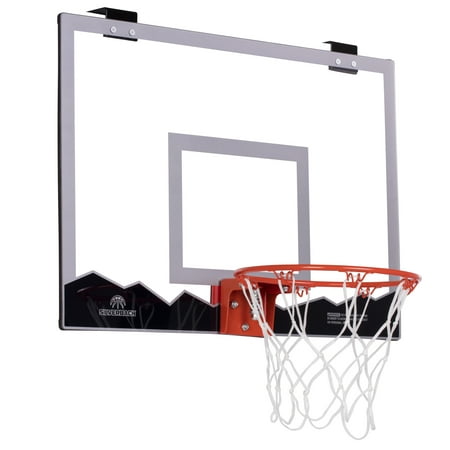 Silverback 23 In., Over the Door Mini Basketball Backboards Hoop Set with Shatterproof Backboard Perfect for Home or Office
