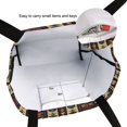 thumbnail image 6 of FORMRS Womens Canvas Tote Bag with Zipper Inner Pocket Shoulder Handbag, Beige Geometric, 6 of 7