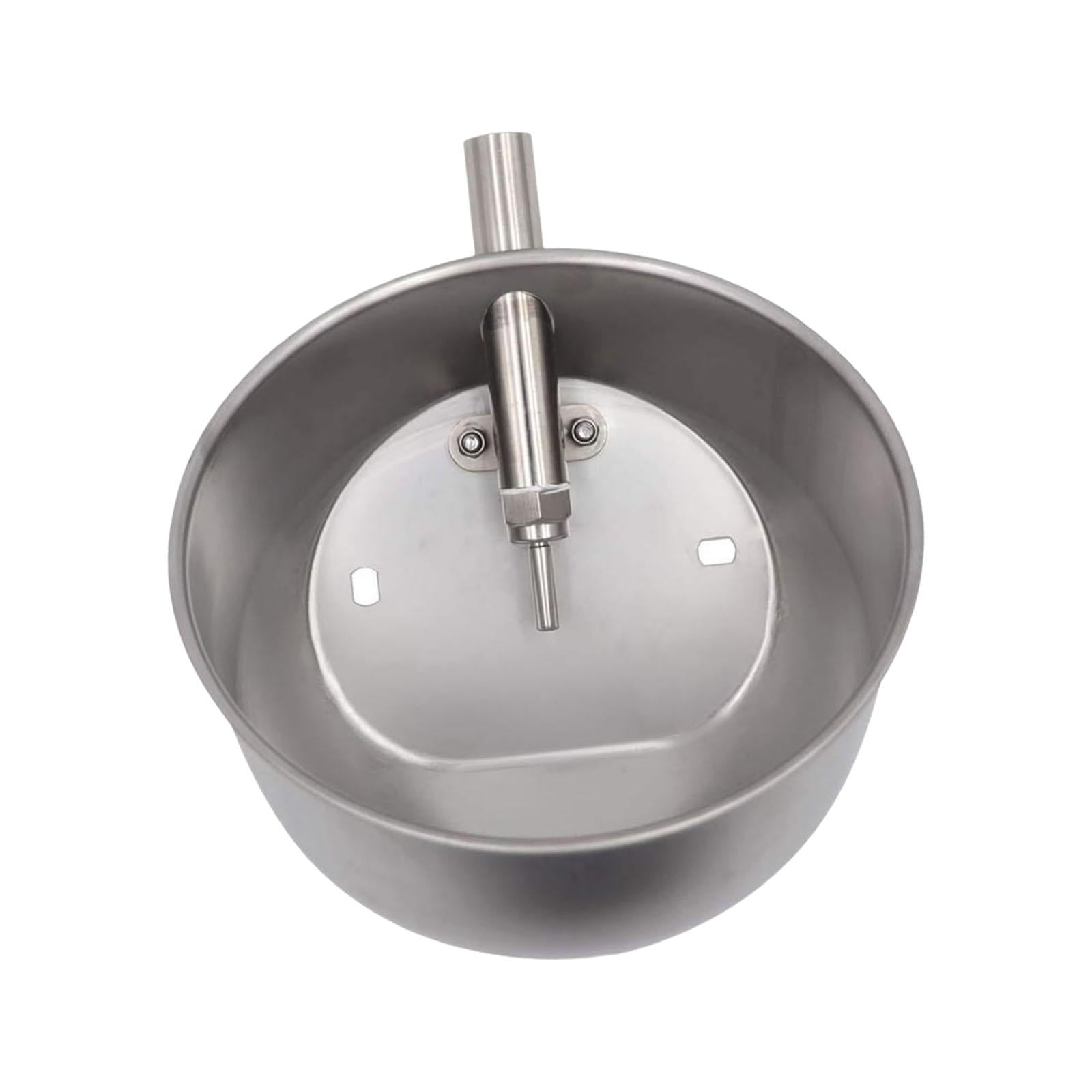 FITYLE Automatic Pig Waterer Heavy Duty Water Trough Animal Waterer Bowl Stainless Steel Pig Water Bowl for Piglets Pig Farm Animals XL