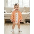 thumbnail image 5 of BemeyourBBs Thanksgiving Baby Girls Romper Plaid Embroidery Turkey Bodysuit, 5 of 9