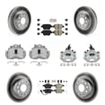 thumbnail image 1 of Transit Auto Front Rear Disc Brake Caliper Coated Rotors and Semi-Metallic Pads Kit (10Pc) for Car 2012 Volkswagen Beetle 2.5L with Naturally Aspirated with 288mm Diameter Rotor KCG-101757N, 1 of 2