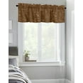 thumbnail image 4 of Kitchen Cafe Valance Curtain for Small Windows,Coffee Milk Tea and Cocoa Bean Rod Pocket Short Valances Cafe Theme Quote on Brown Window Treatment Panel for Living Room/Bedroom/Bathroom,54x18in, 4 of 9