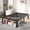 Black, variant on Amolife 14" Queen Metal Bed Frame, Heavy Duty Platform Bed Frame with 3500 lbs Capacity, Underbed Storage, No Box Spring Needed, White