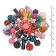 thumbnail image 2 of AeraVida Vibrant Rainbow Colorul Fusion Mixed Stone and Crystal Floral Pin or Brooch Fashion Jewelry Gifts for Women, 2 of 4