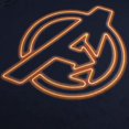 thumbnail image 3 of Avengers Mens Neon Logo T-Shirt, 3 of 4