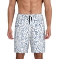 thumbnail image 3 of Lsque Fitness Guru Mens Sleep Pajama Shorts,Short Pajama Pants, Cotton Ultra-Soft Knit-Large, 3 of 9