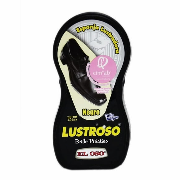 Esponja lustradora El Oso Lustroso color negro