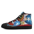 thumbnail image 3 of Three Kings Puerto Rico Feliz Da de Reyes High Top Canvas Shoes Sneakers Black Size 6, 3 of 7