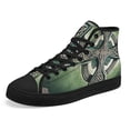 thumbnail image 6 of Irish Celtic Cross St Patricks Day High Top Canvas Shoes Sneakers Black Size 11.5, 6 of 7
