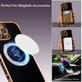 thumbnail image 5 of Magnetic Case for iPhone 14 Pro Case 6.1 inch [Compatible with MagSafe] Cute Plating Love Hearts Pattern Case with Camera Protection,Soft Shockproof TPU Bumper Cover for Women Girls,Black, 5 of 13