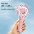 thumbnail image 4 of Mini ventilador portátil de mano con carga USB Ventiladores potentes de refrigeración por aire (rosa), 4 of 9