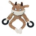 thumbnail image 1 of POINTERTECK Dog Toys Corduroy Monkey Bear Cattle Shape Squeaker Goods For Dogs Interactive Fun Chewing Dog Toy AB, 1 of 6