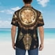 thumbnail image 4 of Balery Dreamcatcher With Mandala Camisas hawaianas de manga corta para hombre, camisas playeras de corte holgado, camisas de vacaciones con botones,Small, 4 of 7