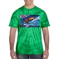 thumbnail image 2 of Wild Bobby, Abstract Wind Surfer with Dolphins, Animal Lover, Tie-Dye Tees, Spiral Kelly, Large, 2 of 3