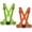 Green+Orange, variant on 2 Pack High Visibility Reflective Suspender Safety Vests, Green & Orange Adjustable Straps for Running, Cycling, Walking & Outdoor Work