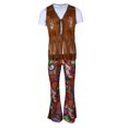 thumbnail image 1 of Traje de Halloween, chaleco de los pantalones de la camiseta de los hombres para el baile del club nocturno del disco del partido SG Sunnimix traje hippie hombres mujeres, 1 of 8