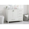 thumbnail image 2 of Elegant Decor Erina 42" Steel and Solid Wood Single Bathroom Vanity in White, 2 of 8