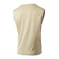thumbnail image 4 of VBTAPA Sales of The Day! Mesh Tank Top for Men Fashion Casual Cap Sleeve Tees Solid Casual Workout Muscle Tees Breathable Summer Tanks Undershirts Beige M, 4 of 8