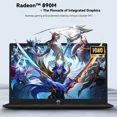 thumbnail image 3 of AI Copilot+ PC Business-Laptop, 17.3" Laptop, AMD Ryzen AI 370 Radeon 890M, (12C/24T, 50 Tops NPU), 32GB RAM 1TB SSD, 144Hz, PD 100W USB-C 4.0, AI-PC with Wi-Fi 6E for Working Business Creation, 3 of 8