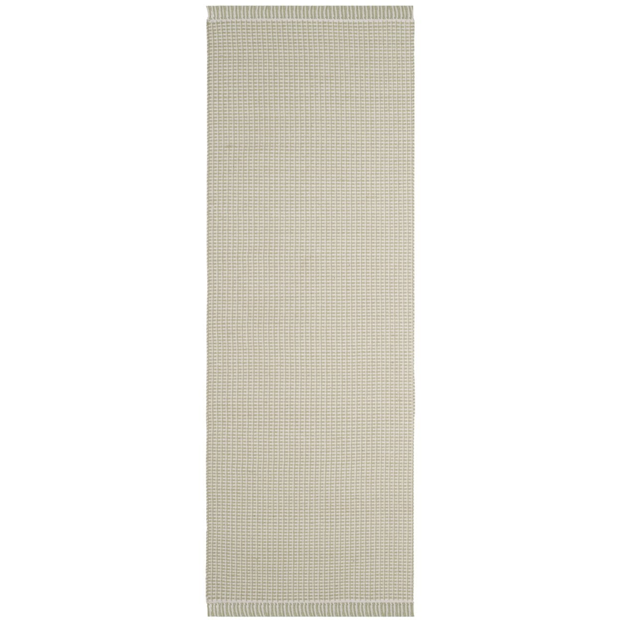 SAFAVIEH Montauk Patton Geometric Cotton Area Rug, Ivory/Green, 4' x 6'