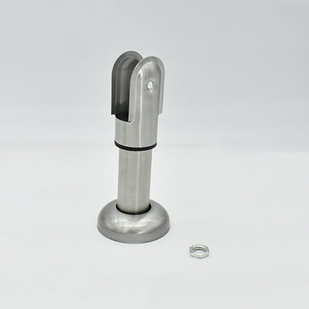 

Stainless Steel Partition Bracket Foot Toilet Partition Foot Toilet Partition Bracket for Bathroom (Silver)