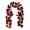 MulticolorB, variant on Thanksgiving Fall Garland, Red and Black Artificial Maple Vine, Autumn Leaf Decorative Garland for Fireplace Mantel Door Frame Table Runner