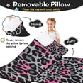 thumbnail image 3 of Gray and Pink Of Leopard Print Toddler Nap Mats for Kids Preschool,Sleeping Mat Bag or Kids,Toddler Sleeping Bag,Toddler Nap Mat or Daycare, 3 of 6