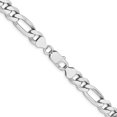 thumbnail image 3 of Primal Silver Sterling Silver Rhodium-plated 7.75mm Figaro Chain, 3 of 4