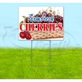 thumbnail image 1 of Cherries (18" x 24") Yard Sign, Includes Metal Step Stake, 1 of 6