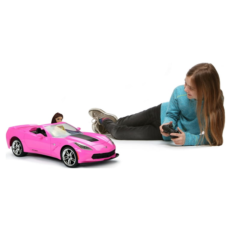 New Bright (1:8) Corvette Battery RC Sports Car, 60816UG-PN, Pink