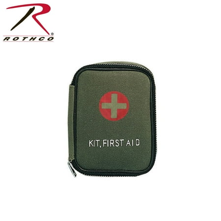 Knit Olive Drab - Rothco Military Zipper First Aid Kit, Olive Drab