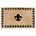 thumbnail image 3 of Imports Decor 698TCM Fleur de Lis Coco Tapis de Bienvenue avec la Frontière, 3 of 4