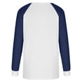 thumbnail image 5 of FcBaudy Hauts pour Femmes, Blouses et Chemises à Manches Longues et Col Rond, Chemises pour Femmes Mode Féminine Col Rond Confortable T-shirt Imprimé Ample Manches Longues Blouse Décontractée Hauts en Dentelle Blouse pour Femmes, 5 of 5