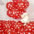 thumbnail image 3 of Bamboohart 200 Pcs Ballons à Pois Rouges 12 Pouces Ballons Ronds en Latex à l'Hélium Kit de Ballons de Fête pour Décorations de Fête d'Anniversaire, 3 of 5