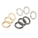 thumbnail image 5 of 9 Piezas de Hebilla de Anillo de Resorte Ticfox 0 Ovalada Accesorios de Bricolaje, 5 of 14