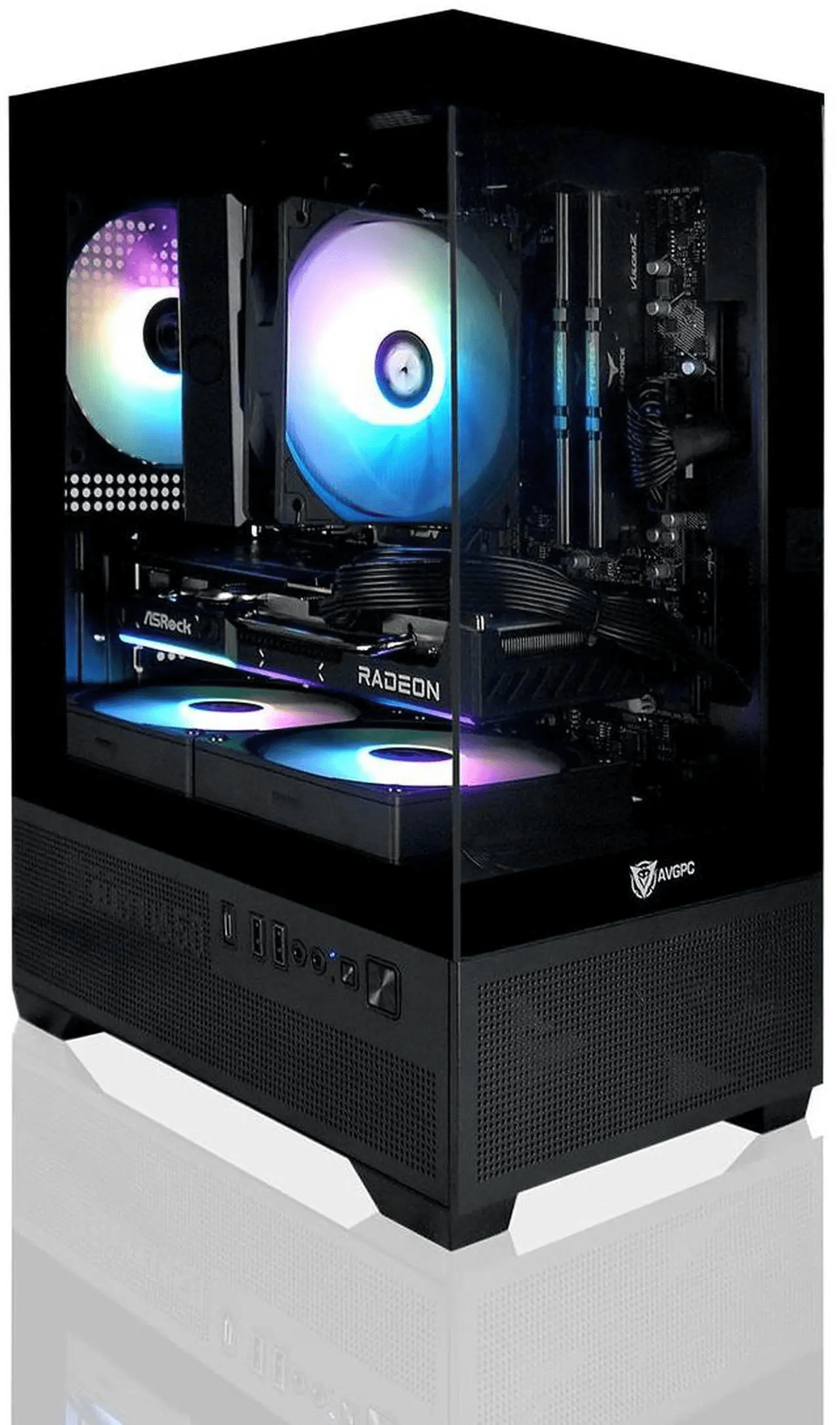 AVGPC Max Series Gaming PC - AMD Ryzen 7 5700X 4.6 GHz, GeForce