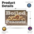 thumbnail image 2 of Boiled Peanuts Vinyl Decal 2 Pack of 18 Inch x 24 Inch Weatherproof Heavy-Duty Adhesive Backing | Southern Snack, Freshly Cooked, Food Stands | Made in USA, 2 of 6