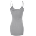 thumbnail image 3 of Women & Juniors Basic Layering Built in Bra Spaghetti Strap Long Cami Top Tank, 3 of 5