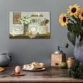 thumbnail image 3 of Farmhouse Kitchen Wall Art, Vintage Country Kitchen Pictures Wall Decor, Rustic Flower Lemon Fruits Canvas Paintings Kitchen Signs Modern Artwork Home Kitchen Decorations Framed 12x18 Inches, 3 of 6