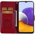 thumbnail image 2 of case for Samsung Galaxy S21 Case for Women, Glitter Bling Diamond PU Leather Wallet Phone Case with Wsrist String Full Body Protective Flip Cover for Samsung Galaxy S21 Owl Red, 2 of 7