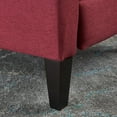 thumbnail image 5 of GDF Studio Esplanade Contemporary Fabric Tufted Pushback Recliner, Deep Red and Dark Brown, 5 of 7